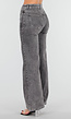 Grijze Straight Leg Jeans met Rechte Pijpen en Subtiele Wassing