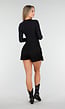 Zwarte Skort met Stretch en Twist Detail