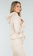 Beige Joggingpak met Hoodie