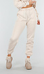 Beige Joggingpak met Hoodie