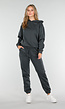 Antracietgrijs Joggingpak met Capuchon en Trekkoord