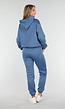 Blauw Joggingpak met Capuchon en Trekkoord