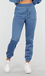 Blauw Joggingpak met Capuchon en Trekkoord