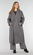 Lange Grijze Trenchcoat