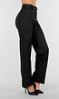Zwarte Straight Leg Super Stretch Pantalon met Glitters