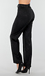 Zwarte Straight Leg Super Stretch Pantalon met Glitters