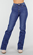 Donkerblauwe Tall Jeans met Rechte Pijpen en High Waist