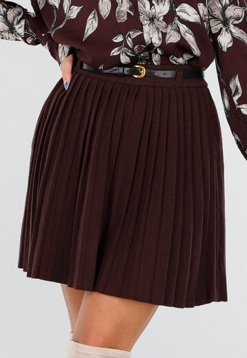 Rood Bruine Plissérok