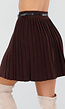Bordeaux Plissérok met Riem