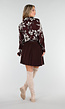 Bordeaux Blouse met Bloemenprint