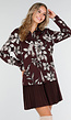 Bordeaux Blouse met Bloemenprint