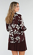 Bordeaux Blouse met Bloemenprint