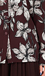 Bordeaux Blouse met Bloemenprint