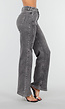 Grijze Straight Leg Jeans met Rechte Pijpen en Subtiele Wassing