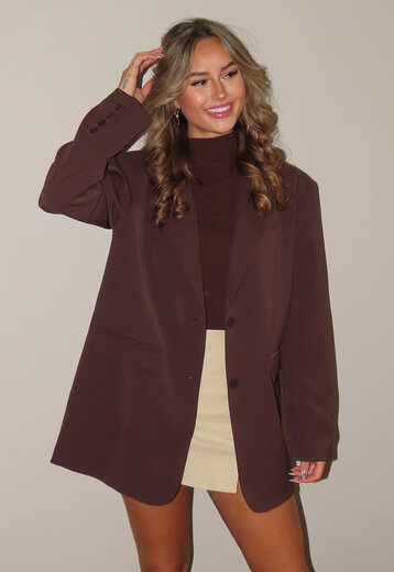 Bruine Oversized Blazer