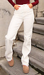 Witte Tall Jeans met Rechte Pijpen