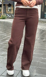 Bruine Wide leg Jeans