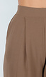 Lichtbruine Linnenlook Broek met Rechte Pijpen