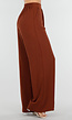 Terracotta Linnenlook Broek met Hoge Taille