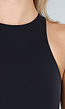 Zwarte Basic Stretch Body Zonder Mouwen