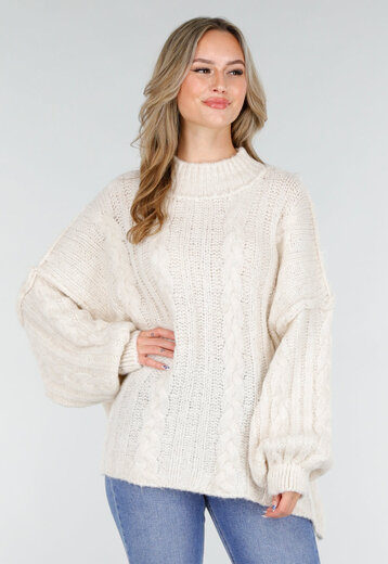 Gebreide Trui Crème