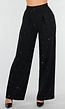 Zwarte Glitter Pantalon