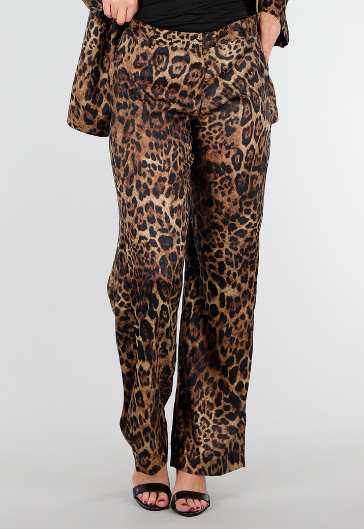 Panterprint Two Piece Set met Blazer en Pantalon