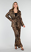 Panterprint Two Piece Set met Blazer en Pantalon