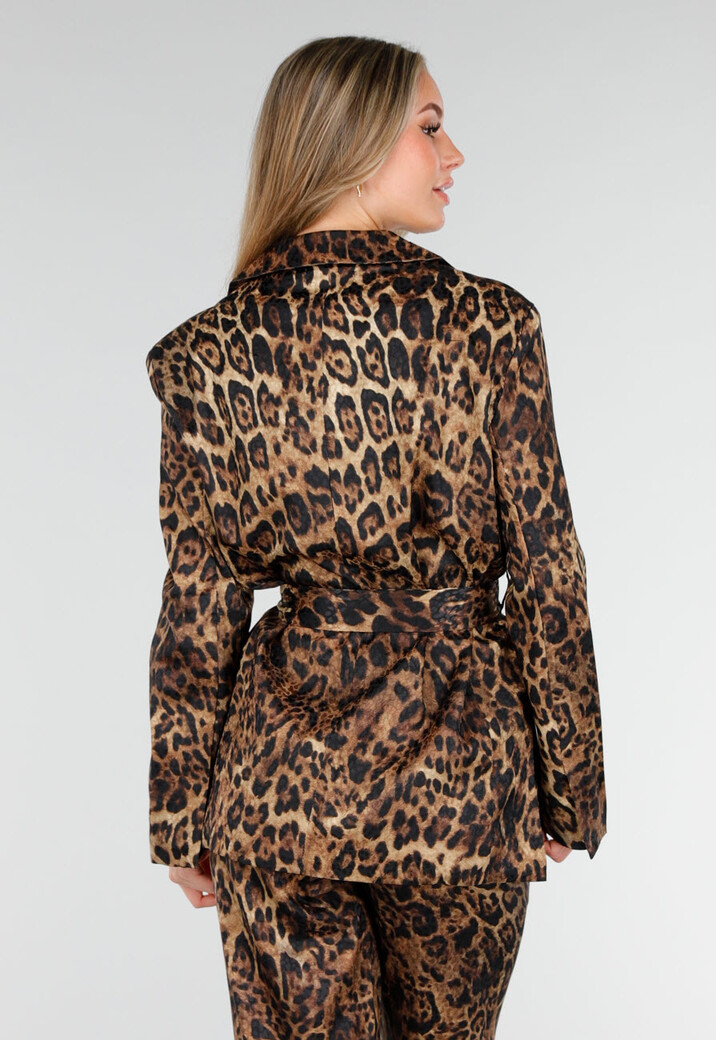 Panterprint Two Piece Set met Blazer en Pantalon