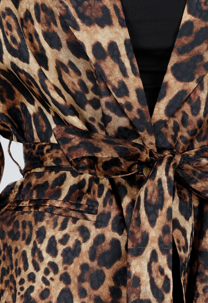 Panterprint Two Piece Set met Blazer en Pantalon