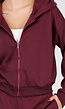 Bordeauxrode Jogging Set met Vest en Wijde Broek