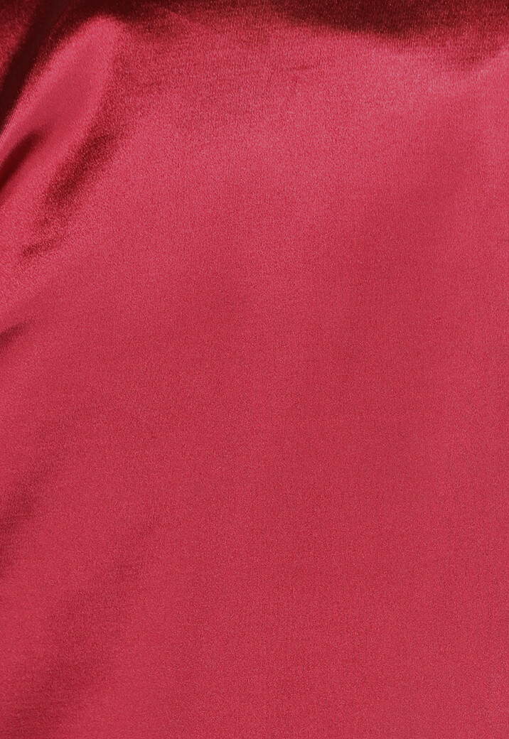 Burgundy Triangel Top met Satin Look