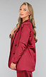 Burgundy Satijnen Blazer