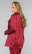 Burgundy Satijnen Blazer
