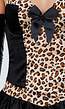 Panterprint Katten Kostuum met Ruffle Rok en Stretch