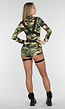 Legerkostuum Playsuit met Camouflageprint en Beenbanden