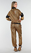 Goud Zwart Gabber Pak met Retro Glans en Sportieve Stretch