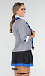 School Uniform Kostuum met Grijze Blazer Blouse Set met Rok en Stropdas