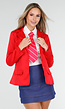 School Girl Uniform Kostuum met Rode Blazer en Stropdas