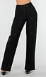 Tall Zwarte Straight Leg Super Stretch Pantalon met Glitters