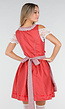 Rood Oktoberfest Dirndl Jurkje met Stippen