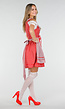 Rood Oktoberfest Dirndl Jurkje met Stippen