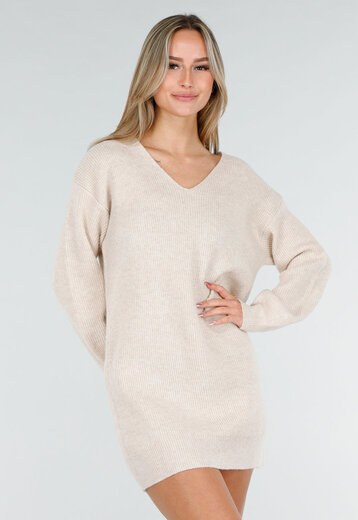 Crème Sweater Dress