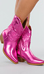 Metallic Roze Cowboylaarzen