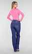 Neon Roze Body met Lange Mouwen en Stretch