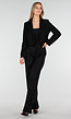 Zwarte Cropped Blazer met Glitters