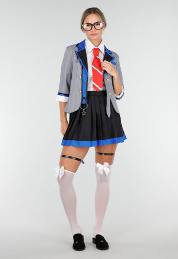 Grijs School Uniform Kostuum
