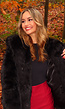 Zwarte Faux Fur Jas met Capuchon