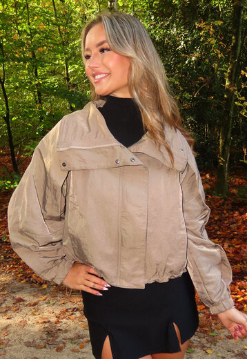 Taupekleurig Cropped Jack