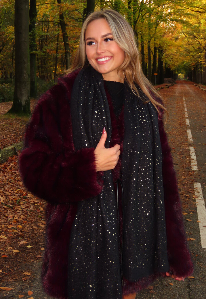 Sjaal met Gouden Glinster Details